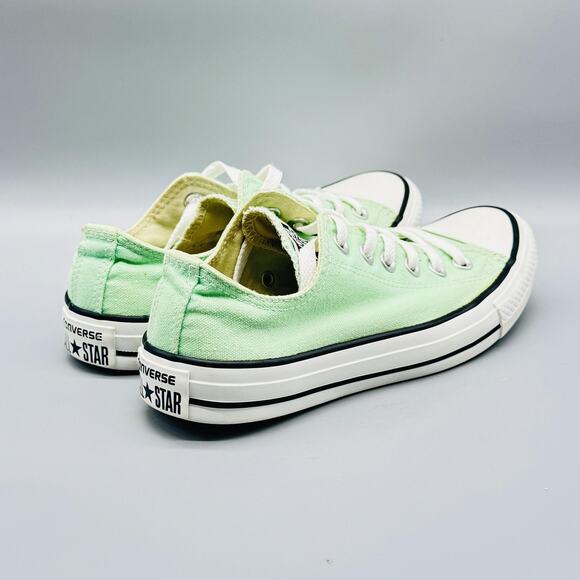Converse Shoes Womens 7 Mint Green Canvas Low Top Chuck Taylor All Star Sneaker - Picture 9 of 12
